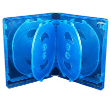 CD Storage Box 10-Piece Pack Case Plastic Double-Sided CD,Blue