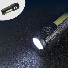 RnemiTe-amo på utförsäljning! Bärbar utomhusficklampa med klämma, ficklampa med lång livslängd, uppladdningsbar