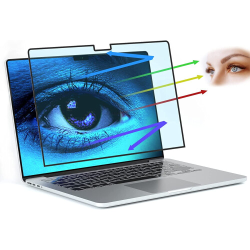 Protetor de tela M3 2023 para Macbook Pro de 16 polegadas, sem bolhas e com filtro de luz azul.