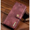DG.MING Echt leer, compatibel met iPhone 13 Pro Max, rood. 1