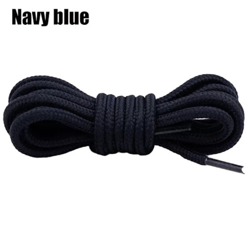 1 par polyester snørebånd (0,7M/0,9M/1,2M/1,5M) marineblå 1,2M