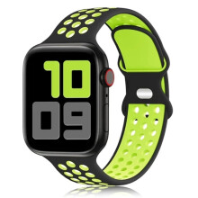 Kompatybilny z Apple Watch 49 mm, 44 mm, 45 mm, 42 mm, 41 mm, 38 mm, 40 mm pasek na ramię do iWatch8SE7 6 5Ultra Czarny Żółty