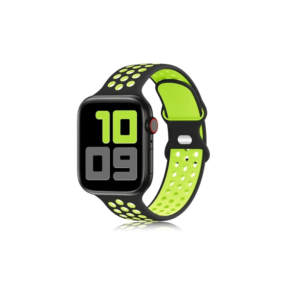 Compatible With Apple Watch 49Mm, 44Mm, 45Mm, 42Mm, 41Mm, 38Mm, 40Mm Armband For Iwatch 8 Se 7 6 5 Ultra Black Yellow Black,Yellow 9448196949276