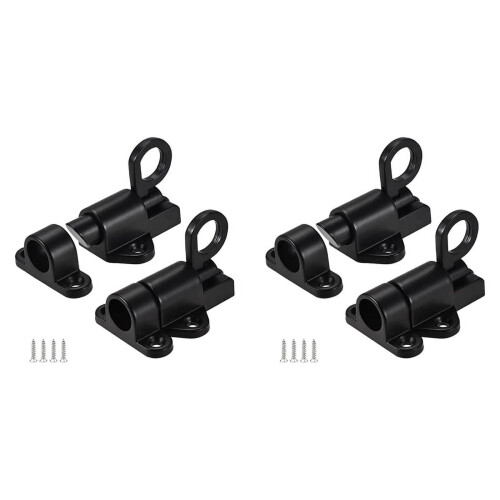 4 Pack Spring Loaded Latch Sliding Lock, Used for Automatic Door Closing Barrel Latch Automatic Sliding Door Lock