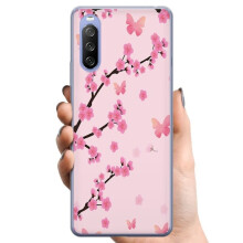 Compatibil cu carcasa telefonului TPU cu flori pentru Sony Xperia10III Lite