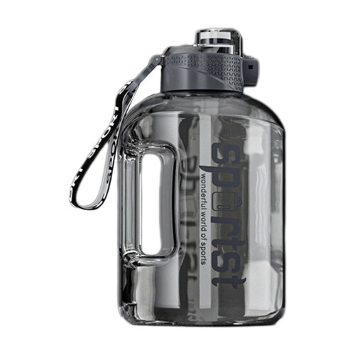 Μπουκάλι νερού για αθλητικά είδη 57oz, γκρι - χωρίς BPA/BPS, αδιάβροχο αναδιπλούμενο 1