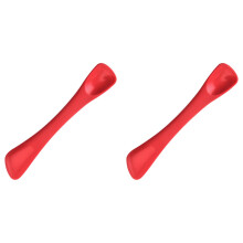 Espátula de silicone dupla face para uso doméstico (2 unidades), ideal para pão, geleia e confeitaria.