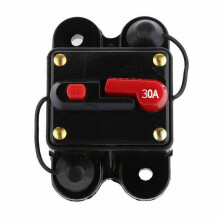 Disyuntor de coche impermeable de 30 A con reinicio de fusible, 12 V-48 V CC, para coche y barco.