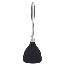 Espátula de Silicone Baverta - Espátula de Cozinha Antiaderente com Cabo de Aço Inoxidável