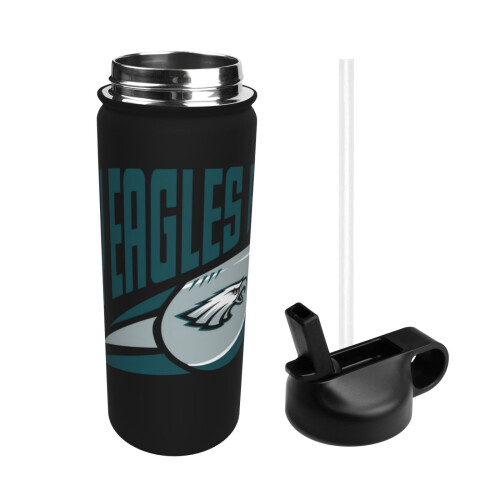 Eagles Sports Μονωμένο μπουκάλι νερού από ανοξείδωτο ατσάλι 18oz, φορητό, αδιάβροχο 2
