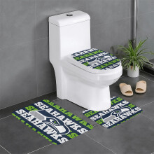 Seahawks Team 3-delt baderomsteppesett, sklisikkert baderomsteppe 61 x 40 cm