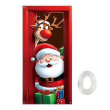 Kerstdeurdecoratie Kerstdeurbekleding Deurhanger Feestdecoratie Deurbekleding Wandtapijt