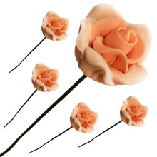5 pezzi Mini fiori modello da tavolo decorativo paesaggio fai da te fiori in miniatura fiori artificiali