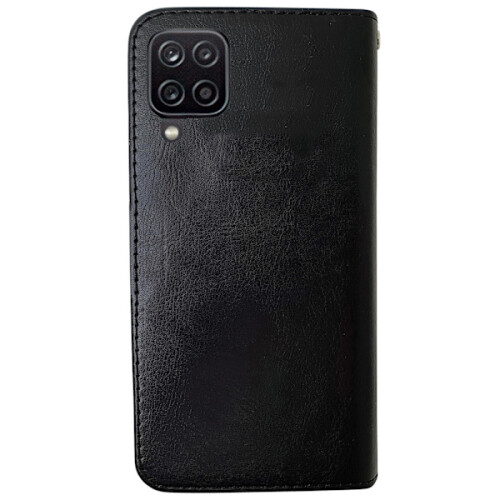 Capa de couro branca compatível com Samsung Galaxy A12 / A12 5G - Proteção 1