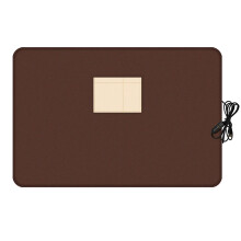 Clearance! Pedty Twin Size Electric Heated Throw Blanket, Brown, 5V Portable USB Heater for Home, Office, Car – Compatible with 5V USB Power Sources