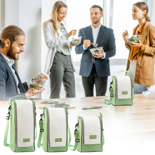 maxiaxiaoxia Bento Bag Μαθήτρια με Ρύζι Φορητή Τσάντα Φαγητού Θερμομονωτική Τσάντα Φαγητού 2