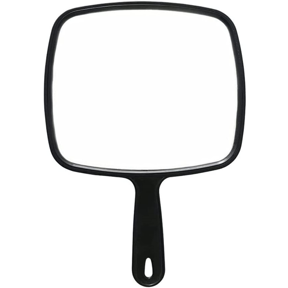 Black Extra Large Hand,Handheld Mirror With Handle,Salon Hairdresser Hand Mirror With Handle,Casewin Hanging Mirror Handheld Hairdressing Mirror