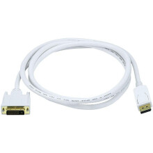 6ft 28AWG DisplayPort to DVI Cable - White