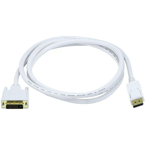6ft 28AWG DisplayPort to DVI Cable - White