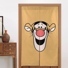 Tigger Door Curtain for Doorway, Pattern Print Blackout Privacy Window Curtain, Room Divider Curtain Tapestry Home Decor, 34" W X 56" L