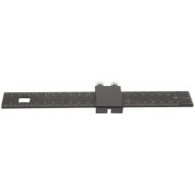 Regla de cálculo para maquinista, regla de precisión de metal negro, herramientas de dibujo de acero en ángulo recto.