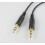 FOR5pcs επιχρυσωμένο καλώδιο στερεοφωνικών ακουστικών 3,5 χιλιοστών 1/8 Aux αρσενικό σε 1