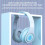 Ασύρματα ακουστικά Quinlirra με φωτεινό Bluetooth, για το κεφάλι B39, σετ ακουστικών 8