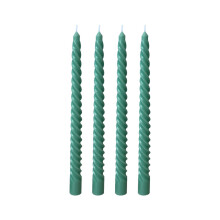 Lksixu4Pack10" spirális kúpos gyertyák, cseppmentes, füstmentes paraffinviaszos magas gyertyák esküvői parti lakberendezéshez