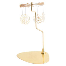 TureClos Rotating Spinner Candle Tea Light Holder Table Home Desktop Decor Rose