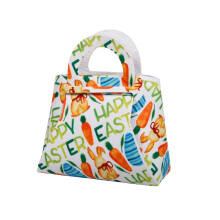 Sacs cadeaux de Pâques, sacs à bonbons, sacs à friandises faits main, sacs à œufs de Pâques avec poignées, cadeaux de fête colorés