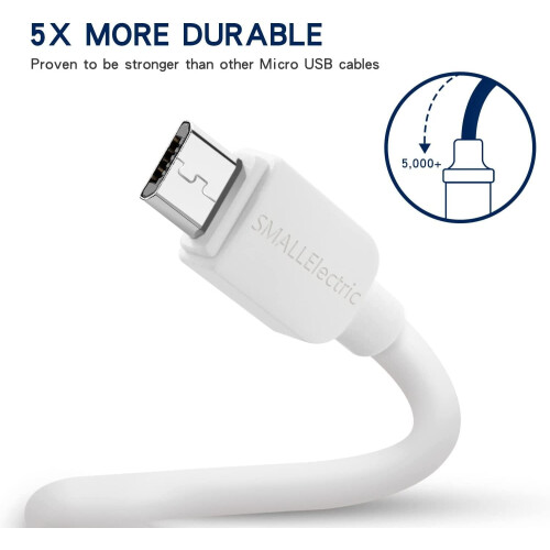 Καλώδιο Micro USB (5 τεμάχια, 10 πόδια) Φορτιστής Android, Καλώδιο φορτιστή Micro USB Μακρύ 1
