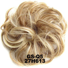 Liquidation ! Chignons, chouchous et extensions de cheveux bouclés et ondulés en fibres synthétiques pour femmes.