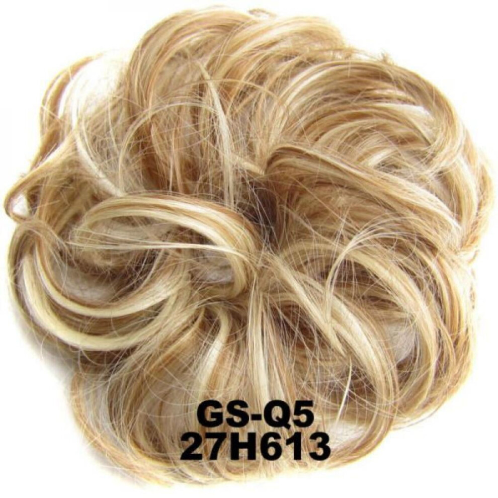 Unisex Clearance! Messy Hair Bun Hair Scrunchies Extension Curly Wavy Messy Synthetic Chignon For Women Hairpiece