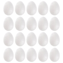 QUTETN50pcs3.5cm Œufs en polystyrène Durafoam pour Pâques (bricolage)
