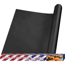 Tapis de cuisson antiadhésifs réutilisables 60 x 40 cm pour four électrique/à gaz, friteuse à air chaud, compatible avec plaques de cuisson,