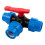 Σφαιρική βαλβίδα PE Pipe3-Way, 20/25/32/40/50mm, πλαστική κατασκευή, ευέλικτος έλεγχος ροής, 4