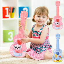 Jacenvly Baby Toys -alemyynti: 21 cm:n miniukulele söpöllä muotoilulla, säädettävällä virityksellä, turvallinen taaperoille, varhaiskasvatus
