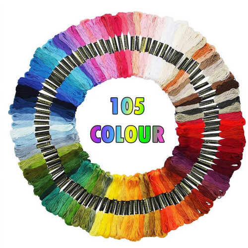 Yakbaofuo Κέντημα με Χρώμα Ουράνιου Τόξου, Κλωστές Σταυροβελονιάς, Βραχιόλια,