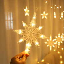 Up to 65% off Karymi Christmas window lights with suction cup, octagonal star LED lights compatible with indoor tree, wedding, party & seasonal decor