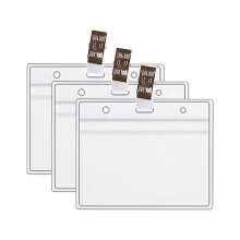XIUH Office&Craft&Stationary Stort tilbud! 3 stk. beskyttelsesetui til helsekort, vanntett, mykt kortetui i PVC