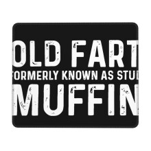 Old Fart Formerly Known As Stud Muffin Rubber Lock Edge Muismat, compatibel met computers en laptops, multifunctioneel voor bureau, schrijven en