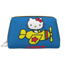 Δερμάτινη τσάντα μακιγιάζ Hello Kitty για γυναίκες και κορίτσια, μεγάλης