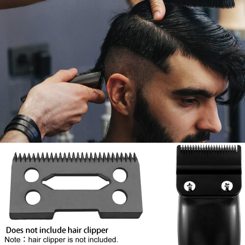 2 Pcs Ceramic Blade,28 Teeth Replacement Cutter 2-Hole Clipper,Black 2