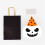 Τσάντες Tote XIUH για Halloween 10 τεμάχια, Χάρτινη θήκη με λαβή, Σακούλες με γλυκά για 3