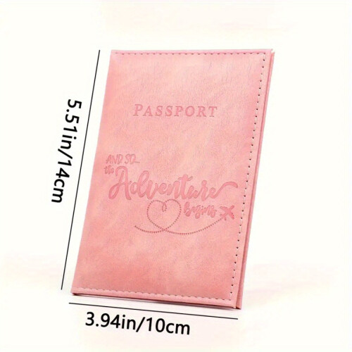 Θήκη διαβατηρίου από δέρμα PU AUMIY1pc με ανάγλυφο σχέδιο προσφοράς, περιστασιακό 1