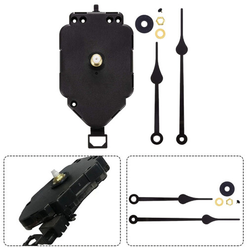 2 σετ DIY κιτ μηχανισμού ρολογιού με ταλαντευόμενο μηχανισμό με δείκτες, 1