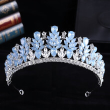 Svadobná tiara Nvzi pre nevestu, princeznovská čelenka s krištáľovými kamienkami, svadobná korunka do vlasov na ples, narodeniny,