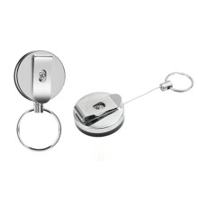 Porte-clés rétractable avec fonction yo-yo et ficelle, 62 cm, lot de 2