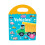 Φορητό βιβλίο Lucky Jelly Quiet Book, επαναχρησιμοποιήσιμα αυτοκόλλητα με ζώα για 1