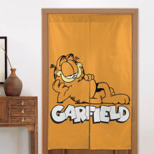 Garfield Door Curtain for Doorway, Pattern Print Blackout Privacy Window Curtain, Room Divider Curtain Tapestry Home Decor, 34" W X 56" L
